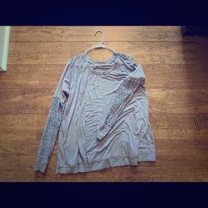 POL Lace Sleeve light purple long sleeve